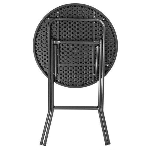 Bolero Składany stolik kawiarniany okrągły Ø800x(h)1100 mm, Bolero HZ892, czarny