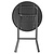 Bolero Składany stolik kawiarniany okrągły Ø800x(h)1100 mm, Bolero HZ892, czarny