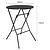 Bolero Składany stolik kawiarniany okrągły Ø800x(h)1100 mm, Bolero HZ892, czarny