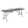 Bolero Stół cateringowy prostokątny 743x1829x(h)728 mm, Bolero GR771, brązowy