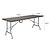 Bolero Stół cateringowy prostokątny 743x1829x(h)728 mm, Bolero GR771, brązowy