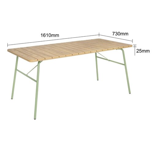 Bolero Stół do jadalni prostokątny 800x1610x(h)734 mm, Bolero Melbourne HZ218, brązowy Bolero Stół do jadalni prostokątny 800x1610x(h)734 mm, Bolero Melbourne HZ218, brązowy