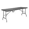 Bolero Stół cateringowy prostokątny 743x1829x(h)728 mm, Bolero GR770, czarny