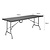 Bolero Stół cateringowy prostokątny 743x1829x(h)728 mm, Bolero GR770, czarny
