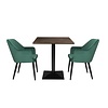Bolero Stolik barowy kwadratowy 700x700x(h)750 mm, Bolero HW850, brązowy