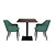 Bolero Stolik barowy kwadratowy 700x700x(h)750 mm, Bolero HW850, brązowy