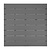 Bolero Stół ogrodowy 780x780x(h)742 mm, Bolero Valletta HZ021, szary