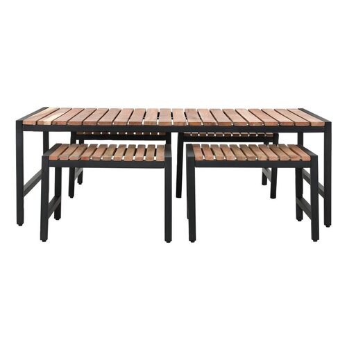 Bolero Stolik ogrodowy z drewna akacjowego 800x1200x(h)410 mm, Bolero DK903, brązowy Bolero Stolik ogrodowy z drewna akacjowego 800x1200x(h)410 mm, Bolero DK903, brązowy
