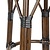 Bolero Stołek barowy w stylu francuskim 750 mm, Bolero HZ146, czarne (2 szt.)