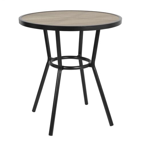 Bolero Stolik kawiarniany okrągły Ø700x(h)754 mm, Bolero DX986, czarny