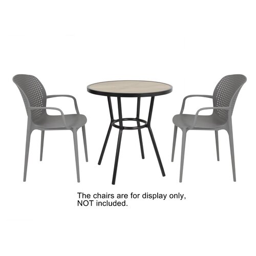 Bolero Stolik kawiarniany okrągły Ø700x(h)754 mm, Bolero DX986, czarny Bolero Stolik kawiarniany okrągły Ø700x(h)754 mm, Bolero DX986, czarny
