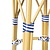 Bolero Stołek barowy w stylu francuskim 750 mm, Bolero HZ145, niebieskie (2 szt.)
