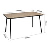 Bolero Stół do jadalni prostokątny 798x1400x(h)755 mm, Bolero Santorini FU536
