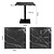 Bolero Stolik barowy kwadratowy 700x700x(h)750 mm, Bolero HW851, czarny