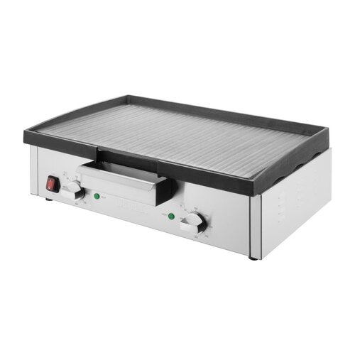 Buffalo Elektryczna płyta grillowa ryflowana, żeliwna, do 300°C, 3kW, 240V, Buffalo HT762 Buffalo Elektryczna płyta grillowa ryflowana, żeliwna, do 300°C, 3kW, 240V, Buffalo HT762