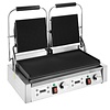 Buffalo Grill kontaktowy podwójny żeliwny, ryflowany, 3.6kW, 240V, 300°C, Buffalo CU611