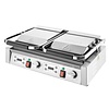 Buffalo Grill kontaktowy podwójny żeliwny, gładki, 3.6kW, 240V, 300°C, Buffalo CU610