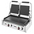 Buffalo Grill kontaktowy podwójny żeliwny, gładki, 3.6kW, 240V, 300°C, Buffalo CU610