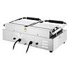 Buffalo Grill kontaktowy podwójny żeliwny, gładki, 3.6kW, 240V, 300°C, Buffalo CU610