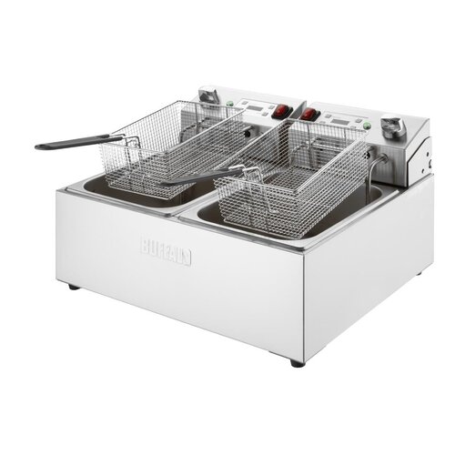 Buffalo Frytownica elektryczna 2-komorowa nastawna 10L, 5.6kW, Buffalo CU624, 240V Buffalo Frytownica elektryczna 2-komorowa nastawna 10L, 5.6kW, Buffalo CU624, 240V
