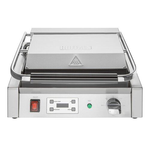 Buffalo Grill kontaktowy żeliwny, gładki/ryflowany, 2.5kW, 240V, 300°C, Buffalo CU609