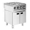 Buffalo Kuchenka indukcyjna z 4 polami grzewczymi na podstawie szafkowej 7kW, do 450°C, 400V, Buffalo SA801