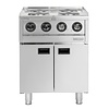 Buffalo Kuchenka indukcyjna z 4 polami grzewczymi na podstawie szafkowej 7kW, do 450°C, 400V, Buffalo SA801