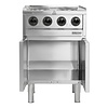 Buffalo Kuchenka indukcyjna z 4 polami grzewczymi na podstawie szafkowej 7kW, do 450°C, 400V, Buffalo SA801