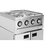 Buffalo Kuchenka indukcyjna z 4 polami grzewczymi na podstawie szafkowej 7kW, do 450°C, 400V, Buffalo SA801