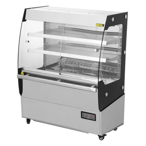 Buffalo Nablatowa witryna grzewcza 200L, 30 do 80°C, 2kW, z szybą giętą Buffalo HW922, 592x1000x(h)1253 mm Buffalo Nablatowa witryna grzewcza 200L, 30 do 80°C, 2kW, z szybą giętą Buffalo HW922, 592x1000x(h)1253 mm