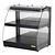 Buffalo Nablatowa witryna grzewcza 30 do 90°C, 560W, z szybą giętą Buffalo HW920, 457x625x(h)650 mm