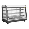 Buffalo Nablatowa witryna grzewcza 136L, 30 do 90°C, 1.1kW, z szybą skośną Buffalo HW928, 484x915x(h)662 mm