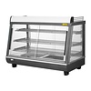 Buffalo Nablatowa witryna grzewcza 136L, 30 do 90°C, 1.1kW, z szybą skośną Buffalo HW928, 484x915x(h)662 mm