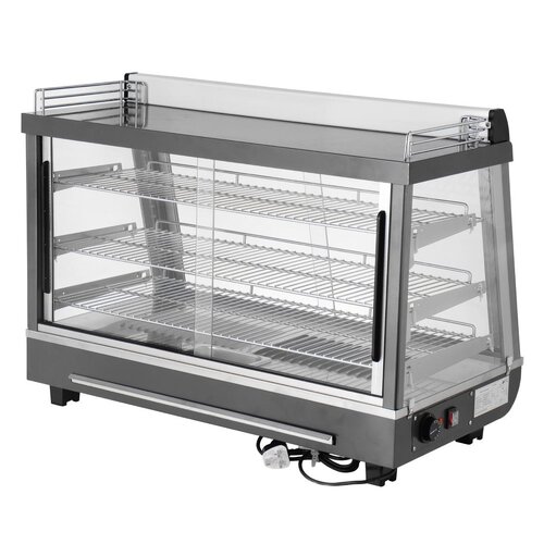 Buffalo Nablatowa witryna grzewcza 136L, 30 do 90°C, 1.1kW, z szybą skośną Buffalo HW928, 484x915x(h)662 mm Buffalo Nablatowa witryna grzewcza 136L, 30 do 90°C, 1.1kW, z szybą skośną Buffalo HW928, 484x915x(h)662 mm