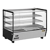 Buffalo Nablatowa witryna grzewcza 160L, 30 do 90°C, 1.5kW, z prostą szybą Buffalo HW924, 568x856x(h)686 mm