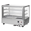 Buffalo Nablatowa witryna grzewcza 160L, 30 do 90°C, 1.5kW, z prostą szybą Buffalo HW924, 568x856x(h)686 mm