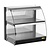 Buffalo Nablatowa witryna grzewcza 30 do 90°C, 560W, z szybą giętą Buffalo HW921, 467x650x(h)630 mm