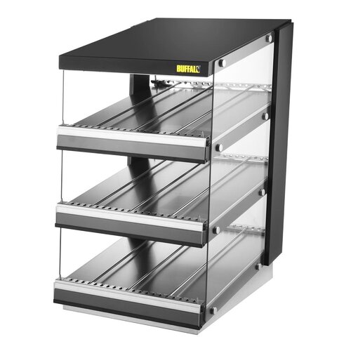 Buffalo Nablatowa witryna grzewcza 30 do 90°C, 1.5kW, z prostą szybą Buffalo HW926, 739x600x(h)947 mm Buffalo Nablatowa witryna grzewcza 30 do 90°C, 1.5kW, z prostą szybą Buffalo HW926, 739x600x(h)947 mm