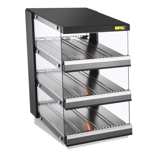 Buffalo Nablatowa witryna grzewcza 30 do 90°C, 1.5kW, z prostą szybą Buffalo HW926, 739x600x(h)947 mm Buffalo Nablatowa witryna grzewcza 30 do 90°C, 1.5kW, z prostą szybą Buffalo HW926, 739x600x(h)947 mm
