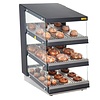Buffalo Nablatowa witryna grzewcza 30 do 90°C, 1.5kW, z prostą szybą Buffalo HW926, 739x600x(h)947 mm