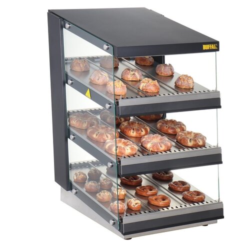 Buffalo Nablatowa witryna grzewcza 30 do 90°C, 1.5kW, z prostą szybą Buffalo HW926, 739x600x(h)947 mm Buffalo Nablatowa witryna grzewcza 30 do 90°C, 1.5kW, z prostą szybą Buffalo HW926, 739x600x(h)947 mm
