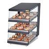 Buffalo Nablatowa witryna grzewcza 30 do 90°C, 1.5kW, z prostą szybą Buffalo HW926, 739x600x(h)947 mm