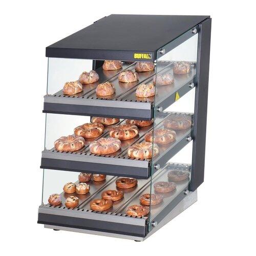 Buffalo Nablatowa witryna grzewcza 30 do 90°C, 1.5kW, z prostą szybą Buffalo HW926, 739x600x(h)947 mm Buffalo Nablatowa witryna grzewcza 30 do 90°C, 1.5kW, z prostą szybą Buffalo HW926, 739x600x(h)947 mm