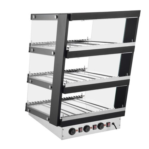 Buffalo Nablatowa witryna grzewcza 30 do 90°C, 1.5kW, z prostą szybą Buffalo HW926, 739x600x(h)947 mm Buffalo Nablatowa witryna grzewcza 30 do 90°C, 1.5kW, z prostą szybą Buffalo HW926, 739x600x(h)947 mm