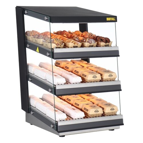 Buffalo Nablatowa witryna grzewcza 30 do 90°C, 1.5kW, z prostą szybą Buffalo HW926, 739x600x(h)947 mm Buffalo Nablatowa witryna grzewcza 30 do 90°C, 1.5kW, z prostą szybą Buffalo HW926, 739x600x(h)947 mm