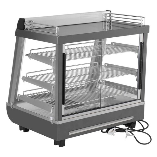 Buffalo Nablatowa witryna grzewcza 96L, 30 do 90°C, 1kW, z szybą skośną Buffalo HW927, 484x574x(h)662 mm Buffalo Nablatowa witryna grzewcza 96L, 30 do 90°C, 1kW, z szybą skośną Buffalo HW927, 484x574x(h)662 mm