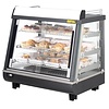Buffalo Nablatowa witryna grzewcza 96L, 30 do 90°C, 1kW, z szybą skośną Buffalo HW927, 484x574x(h)662 mm