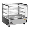 Buffalo Nablatowa witryna grzewcza 120L, 30 do 90°C, 1.1kW, z prostą szybą Buffalo HW923, 568x678x(h)686 mm