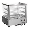 Buffalo Nablatowa witryna grzewcza 120L, 30 do 90°C, 1.1kW, z prostą szybą Buffalo HW923, 568x678x(h)686 mm
