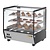 Buffalo Nablatowa witryna grzewcza 120L, 30 do 90°C, 1.1kW, z prostą szybą Buffalo HW923, 568x678x(h)686 mm